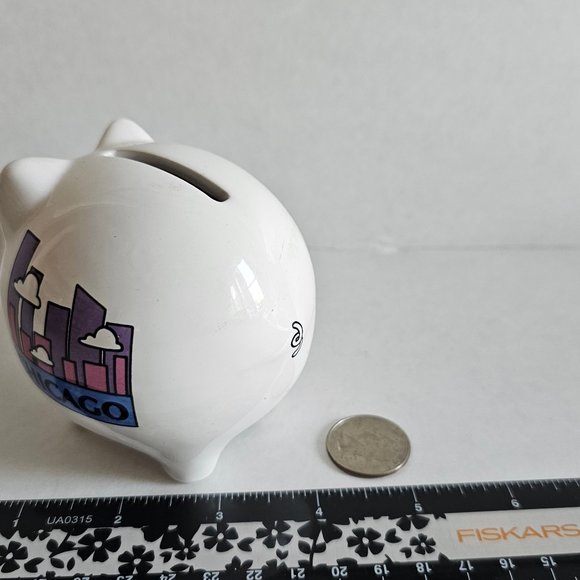 Chicago Windy City Skyline Piggy Bank Souvenir - Picture 9 of 9